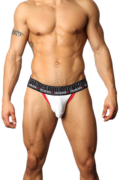 CellBlock 13 White Back Alley C-Ring Jockstrap