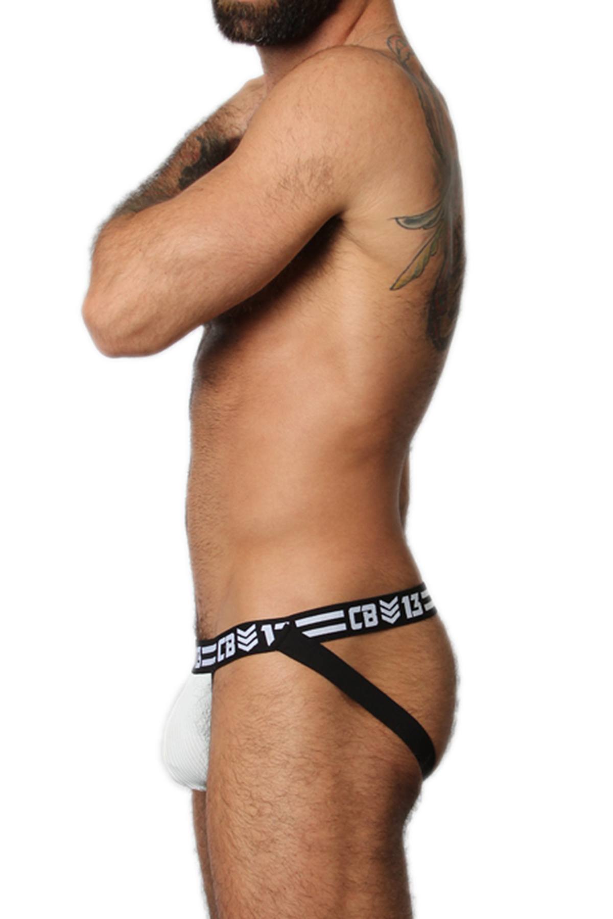 CellBlock 13 White/Black Sergeant Jockstrap