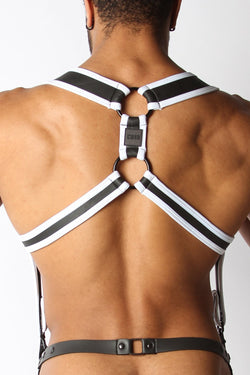 CellBlock 13 White Rebel Neoprene Harness thumbnail 3