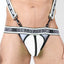CellBlock 13 White Rogue X Reflective Zipper Thong
