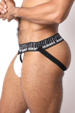 CellBlock 13 White Snap Up Jockstrap thumbnail 2