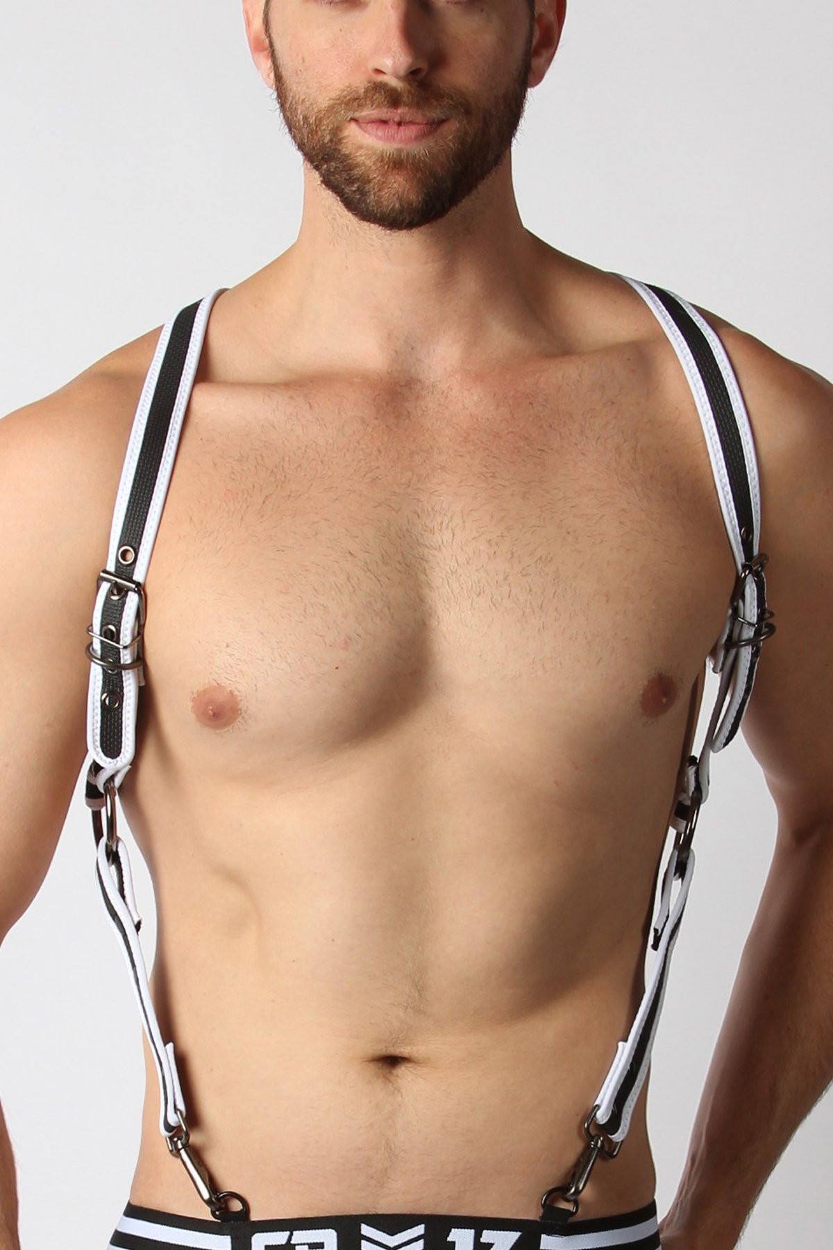 CellBlock 13 White Trojan Neoprene Harness