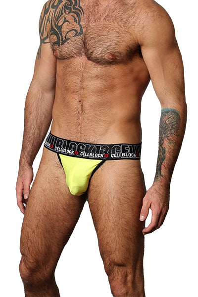 CellBlock 13 Yellow Back Alley C-Ring Thong