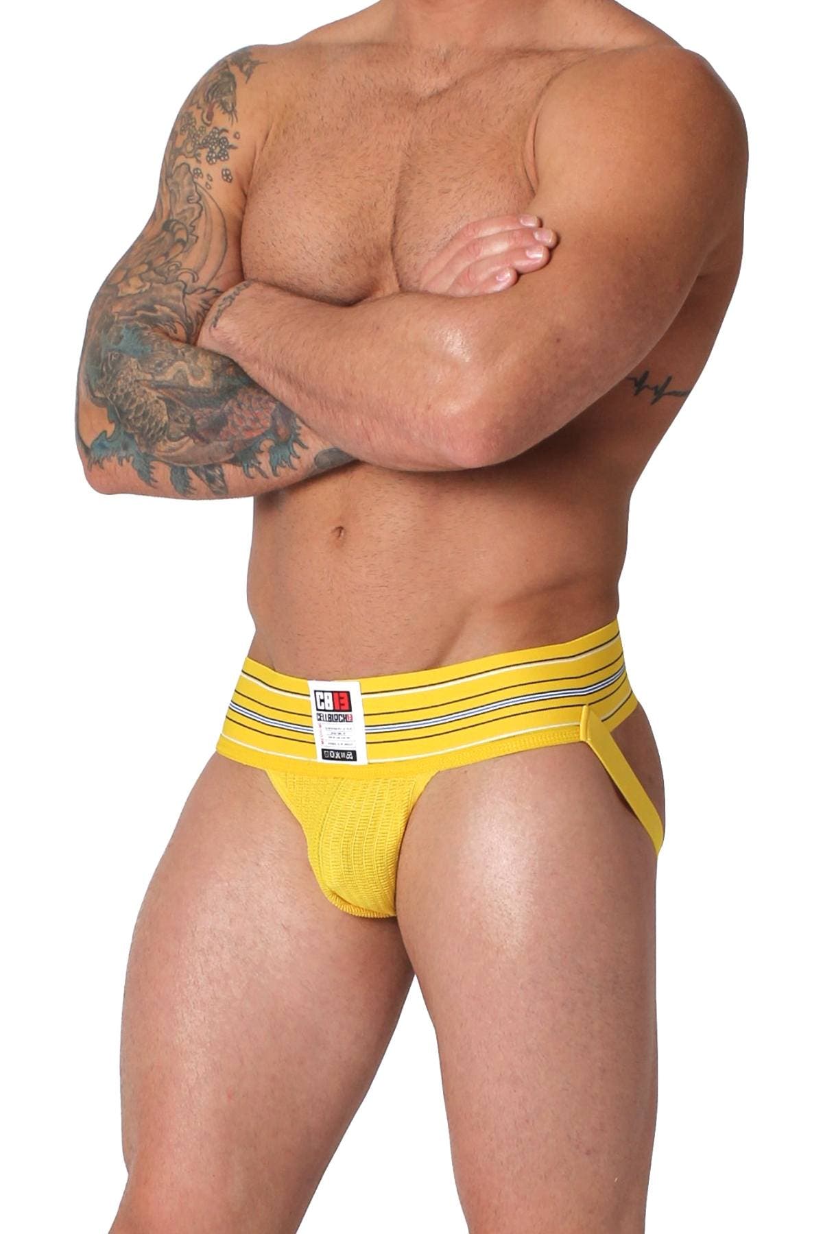 CellBlock 13 Yellow Fullback Jockstrap