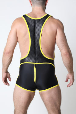 CellBlock 13 Yellow Gauntlet Zipper Singlet thumbnail 3
