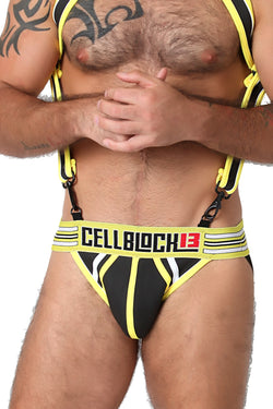CellBlock 13 Yellow Neoprene Rogue Jockstrap thumbnail 1