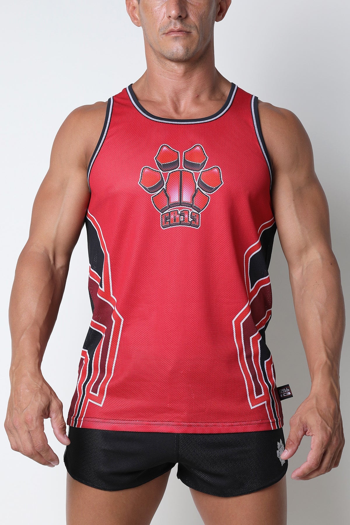 CellBlock 13 red Kennel Club Bandit Mesh Tank Top