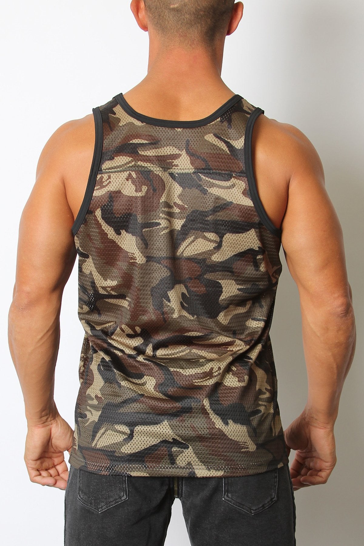 Cellblock 13 Army Foxhole Camo Mesh Tank Top