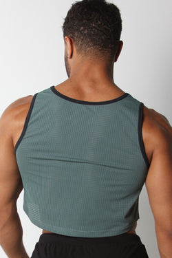 Cellblock 13 Army Gren Relay Mesh Cutoff Tank thumbnail 2