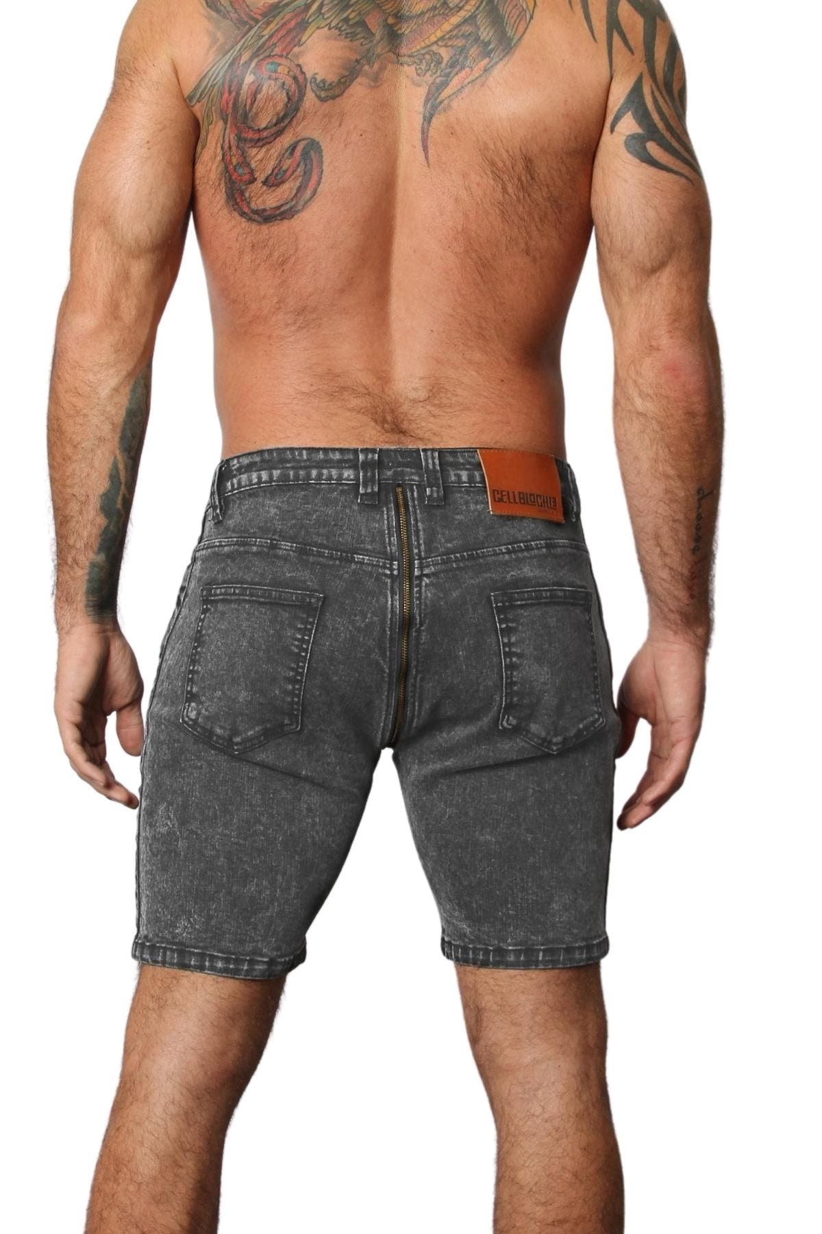 Cellblock 13 Axis Denim Zipper Short