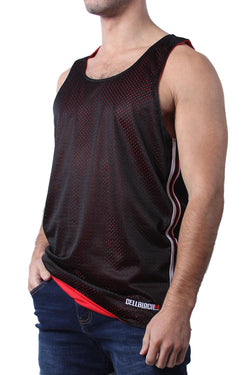 Cellblock 13 Black Crossover Reversible Mesh Tank Top thumbnail 2