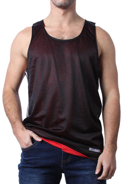 Cellblock 13 Black Crossover Reversible Mesh Tank Top thumbnail 1