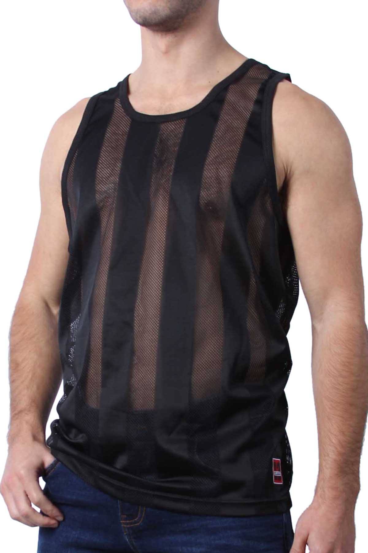 Cellblock 13 Black Midfield Mesh Tank Top
