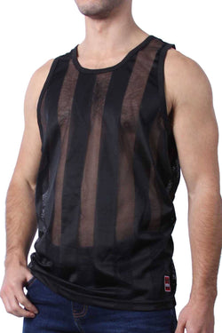 Cellblock 13 Black Midfield Mesh Tank Top thumbnail 2