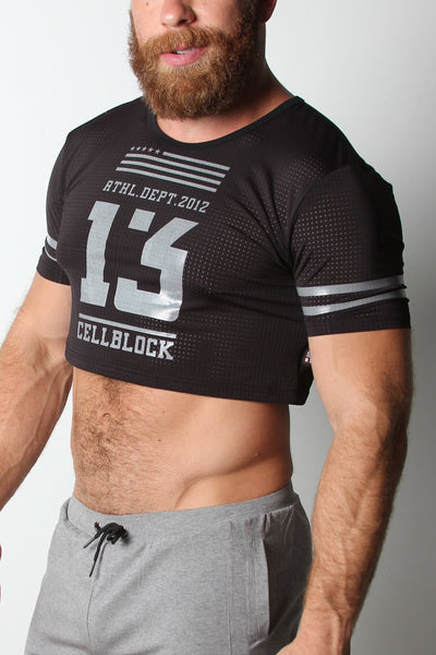 Cellblock 13 Black Relay Mesh Cutoff Shirt