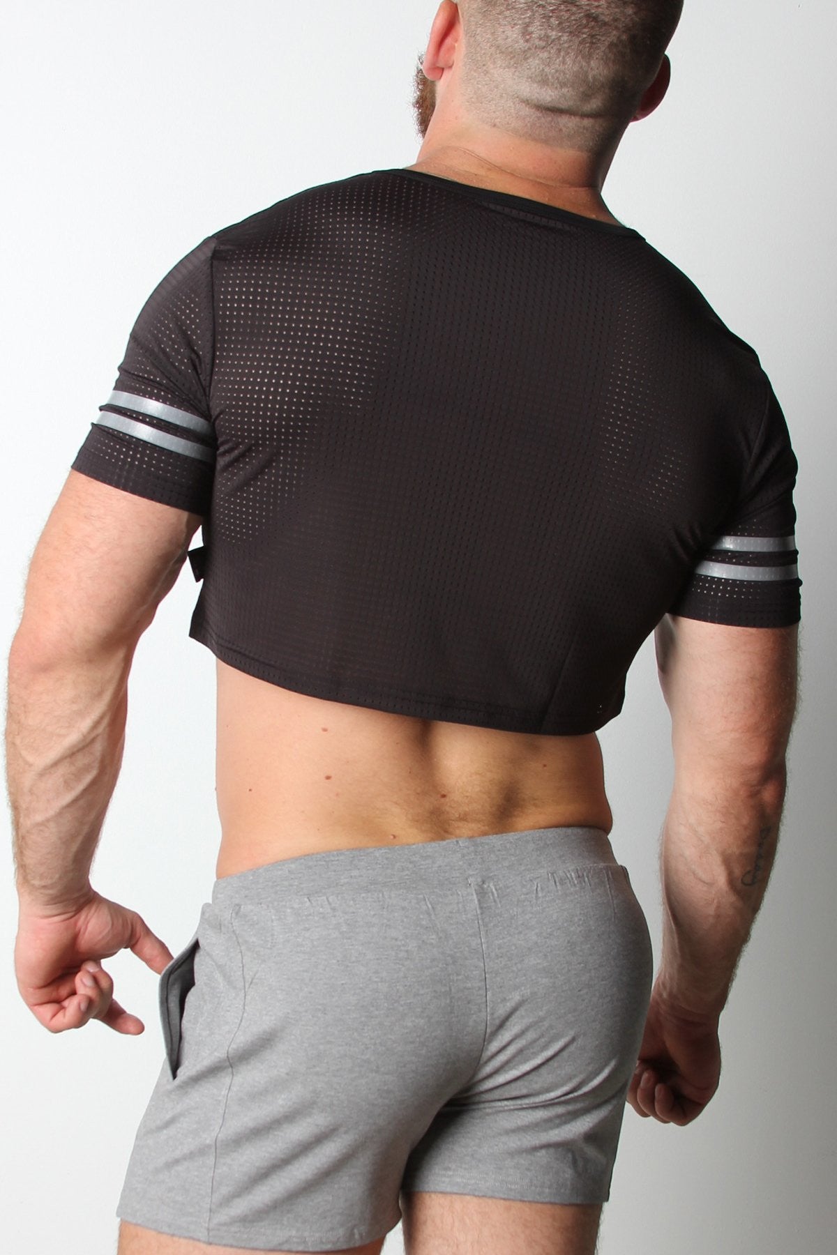 Cellblock 13 Black Relay Mesh Cutoff Shirt