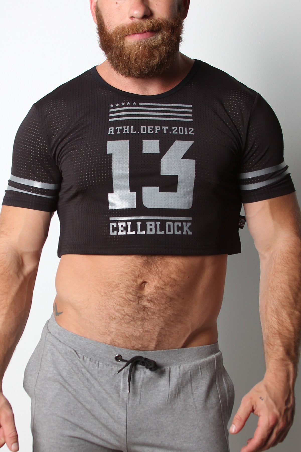 Cellblock 13 Black Relay Mesh Cutoff Shirt