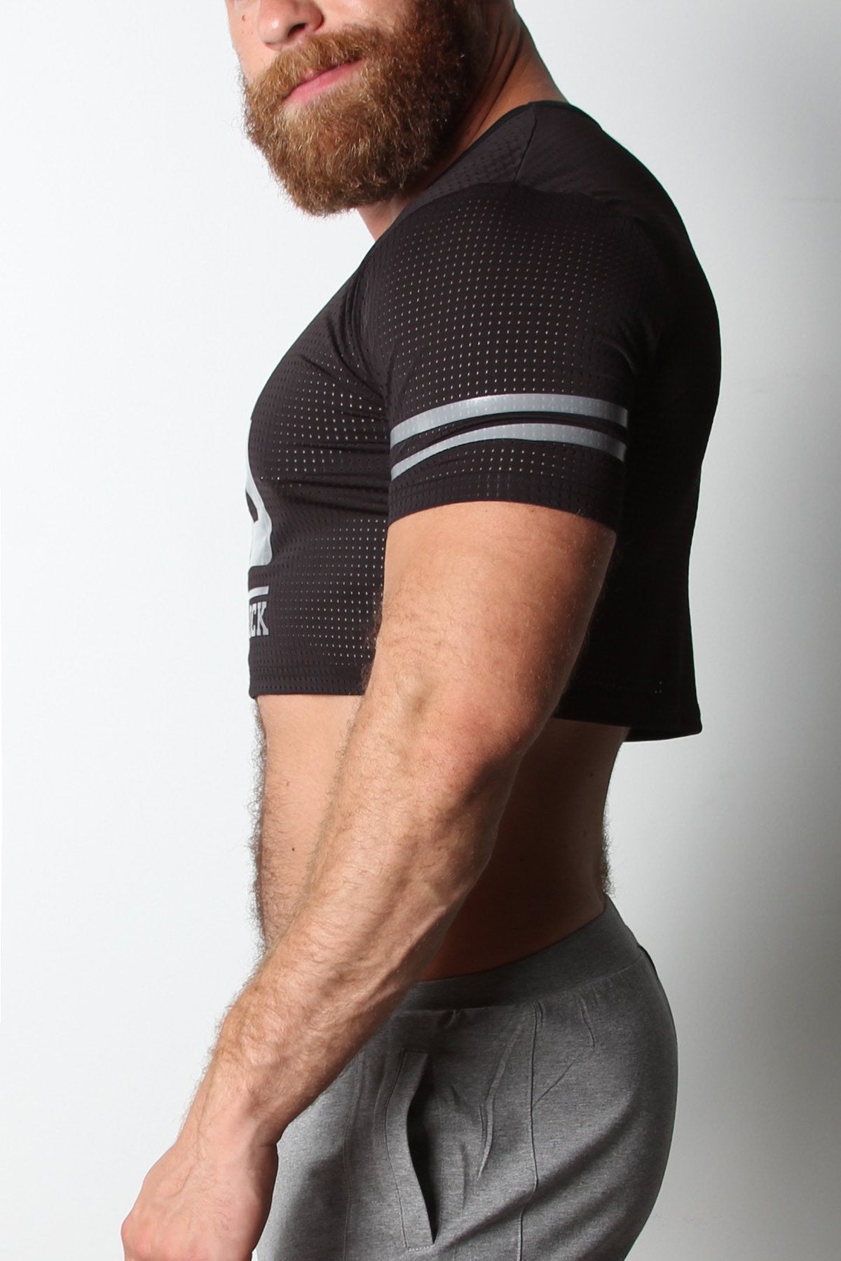 Cellblock 13 Black Relay Mesh Cutoff Shirt