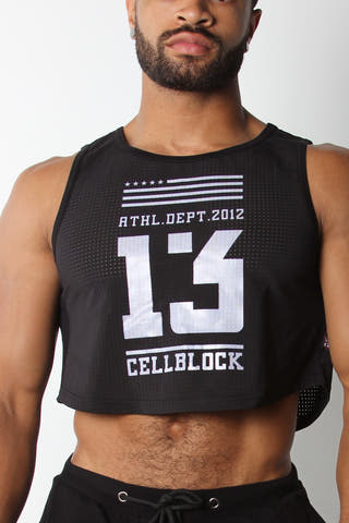 Cellblock 13 Black Relay Mesh Cutoff Tank