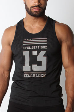 Cellblock 13 Black Relay Mesh Tank Top thumbnail 4