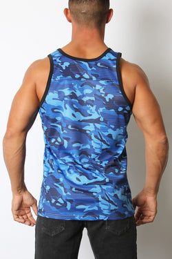 Cellblock 13 Blue Foxhole Camo Mesh Tank Top thumbnail 2
