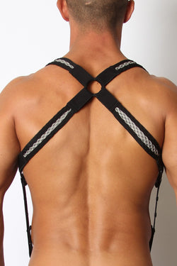 Cellblock 13 Grey And Black Echo Mesh Harness thumbnail 2