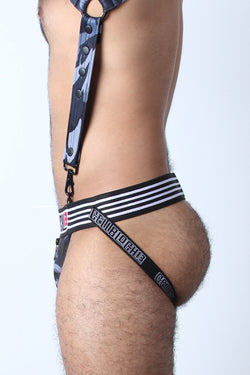 Cellblock 13 Grey Cadet Camo Zipper Jockstrap thumbnail 4