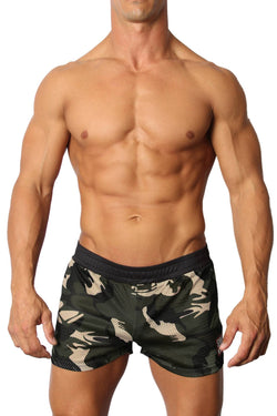 Cellblock 13 Grey Foxhole Camo Mesh Short w/ Built in Pouch thumbnail 1