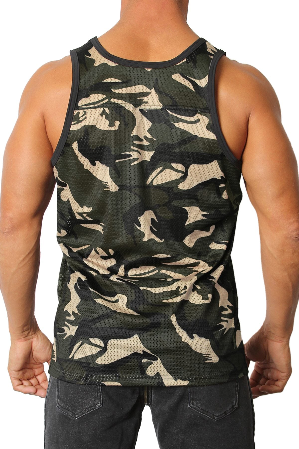 Cellblock 13 Grey Foxhole Camo Mesh Tank Top