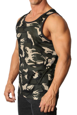 Cellblock 13 Grey Foxhole Camo Mesh Tank Top thumbnail 2
