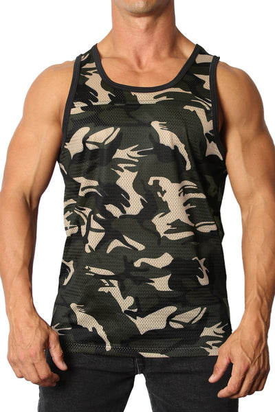 Cellblock 13 Grey Foxhole Camo Mesh Tank Top