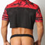 Cellblock 13 Red Foxhole Camo Mesh Crop Top