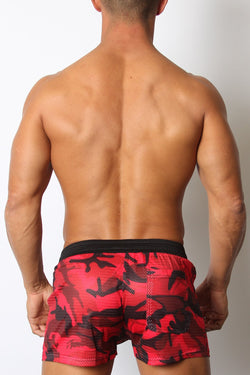 Cellblock 13 Red Foxhole Camo Mesh Short W/ Built In Pouch thumbnail 2