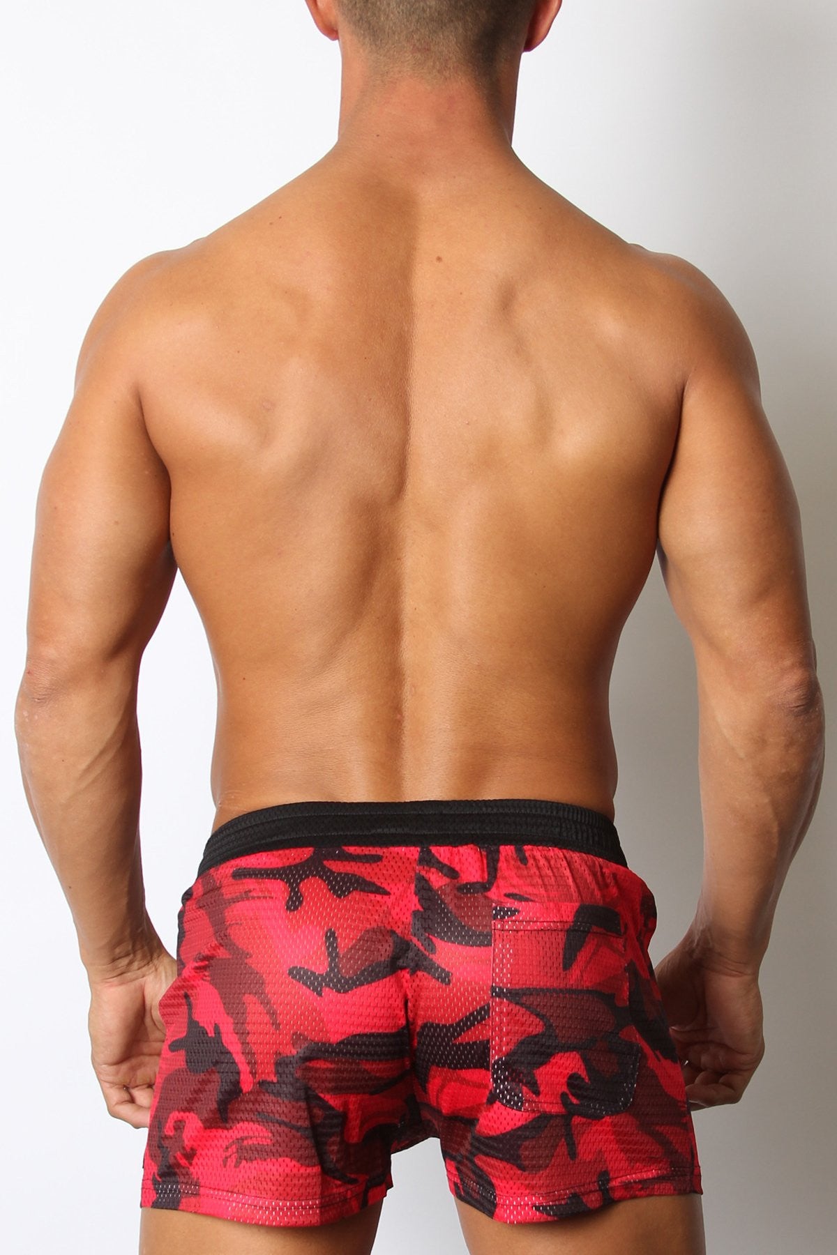 Cellblock 13 Red Foxhole Camo Mesh Short W/ Built In Pouch