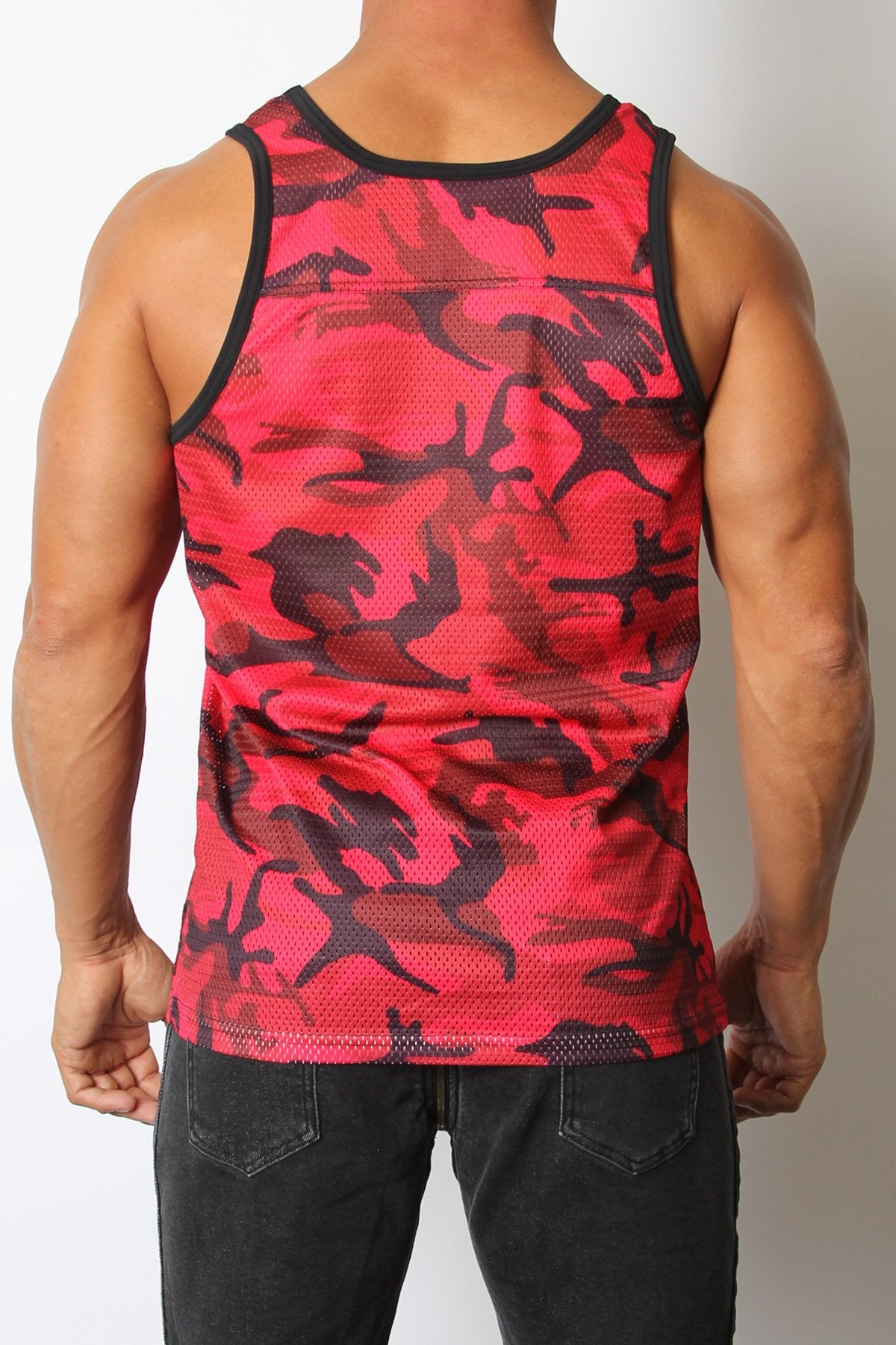 Cellblock 13 Red Foxhole Camo Mesh Tank Top