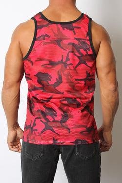 Cellblock 13 Red Foxhole Camo Mesh Tank Top thumbnail 2