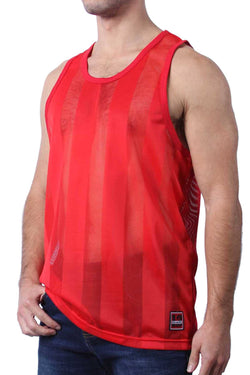 Cellblock 13 Red Midfield Mesh Tank Top thumbnail 2