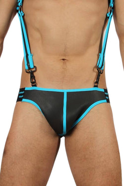 Cellblock 13 Turquoise Trident Jockstrap thumbnail 1