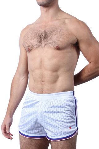 Cellblock 13 White Crossover Reversible Mesh Short