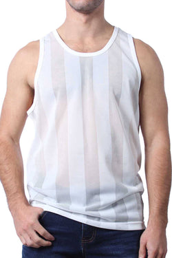 Cellblock 13 White Midfield Mesh Tank Top thumbnail 1