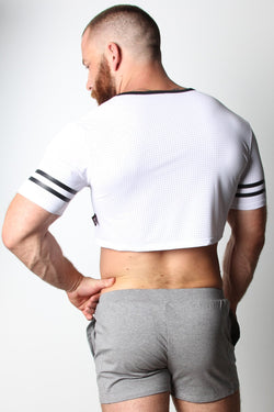 Cellblock 13 White Relay Mesh Cutoff Shirt thumbnail 2