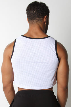 Cellblock 13 White Relay Mesh Cutoff Tank thumbnail 2
