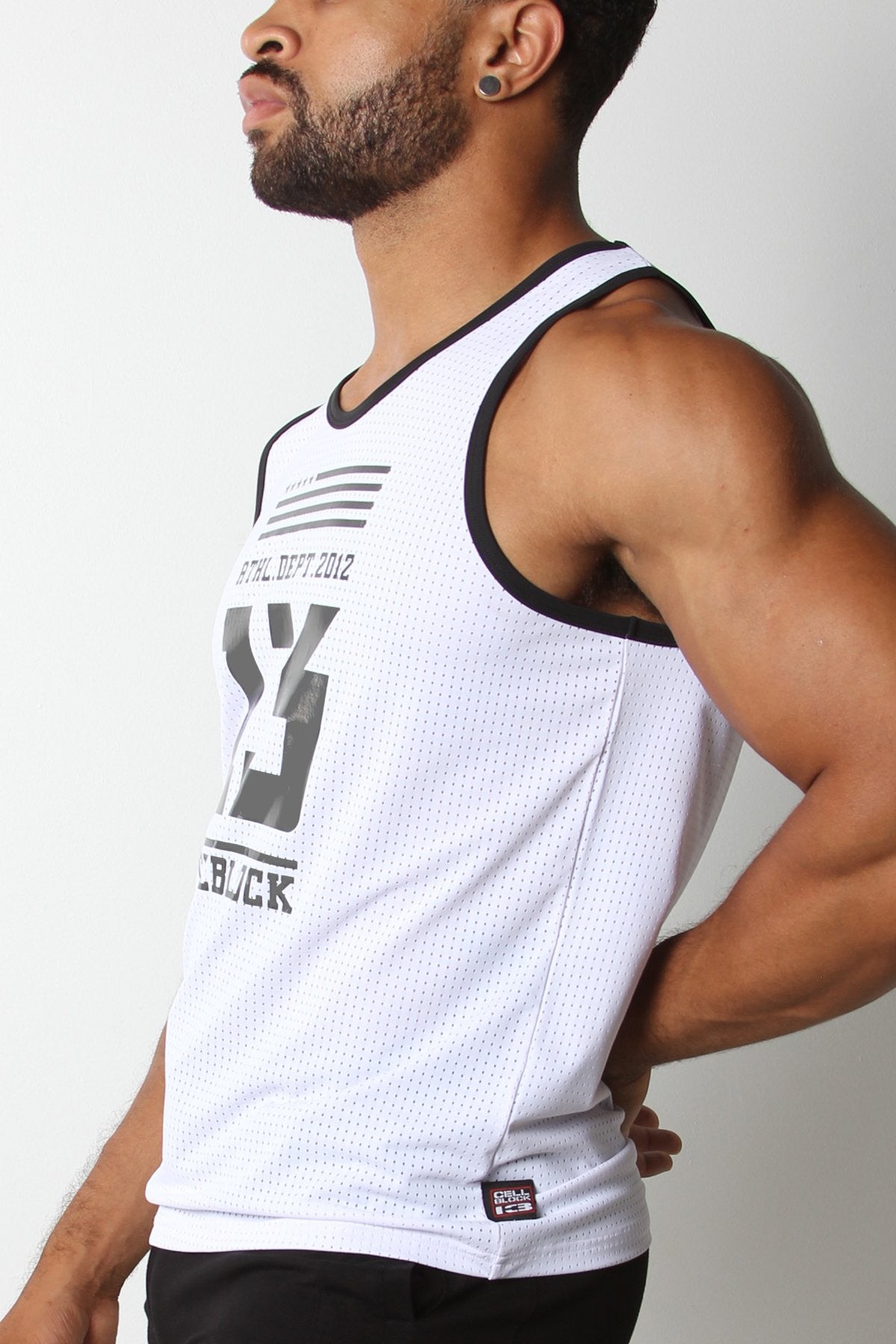 Cellblock 13 White Relay Mesh Tank Top