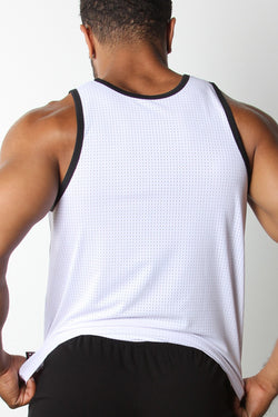 Cellblock 13 White Relay Mesh Tank Top thumbnail 2