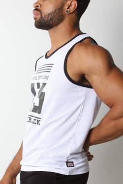 Cellblock 13 White Relay Mesh Tank Top thumbnail 4