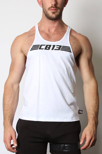 Cellblock 13 White Sprinter Tank Top