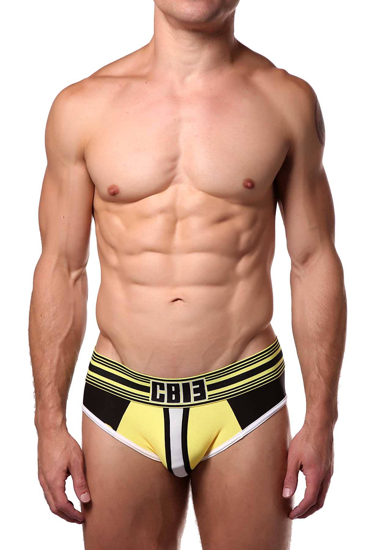 Cellblock 13 White/Yellow/Black Cellmate Jock-Brief