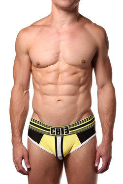 Cellblock 13 White/Yellow/Black Cellmate Jock-Brief thumbnail 2
