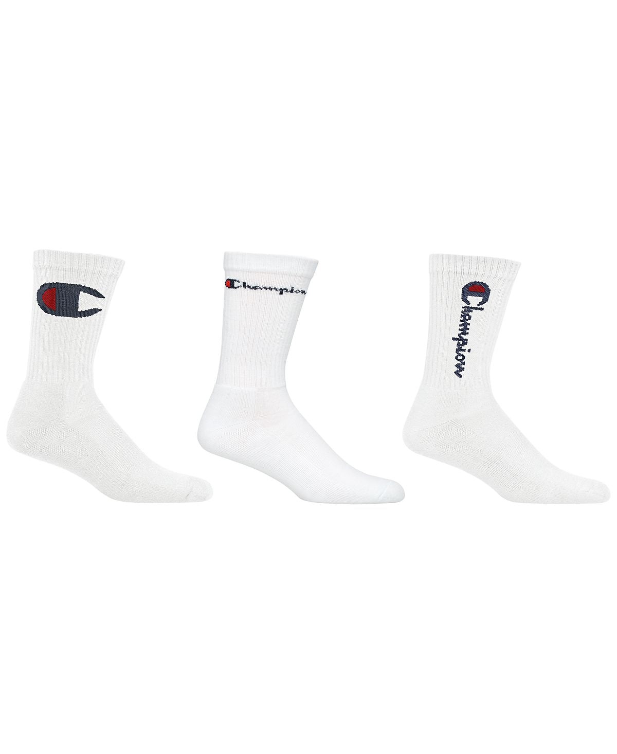 Champion 3-pk. Crew Socks White