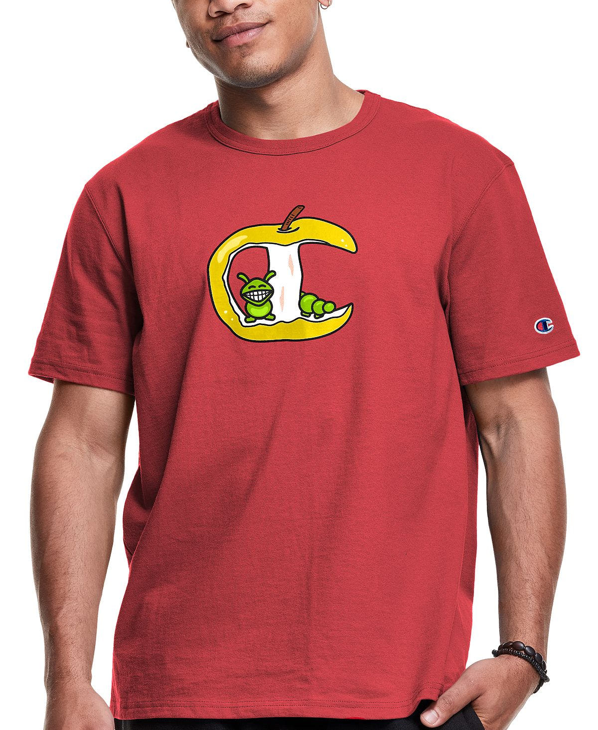 Champion Apple Core Logo Graphic T-shirt Team Red Scarlet
